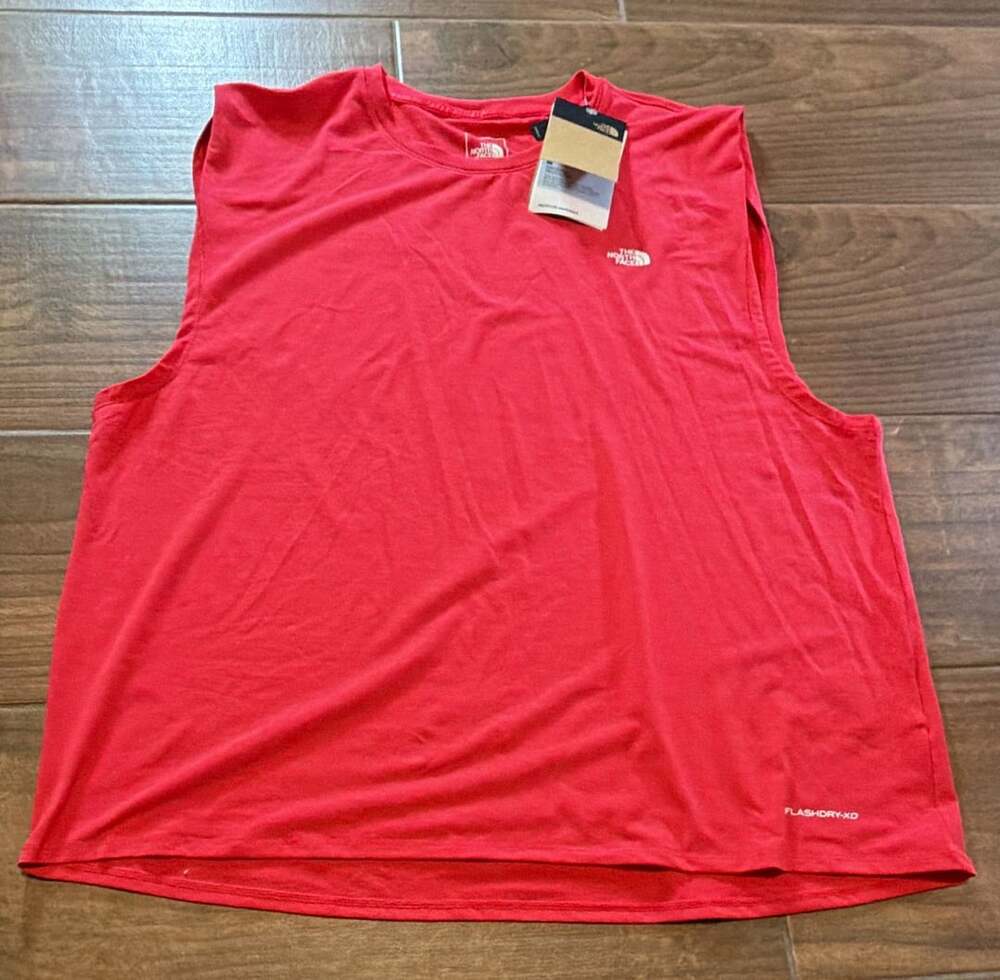The North Face Tank Top Size XL Red FlashDry-XD Sleeveless Active